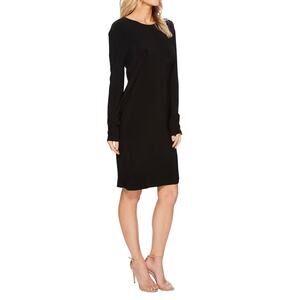 Norma Kamali Black Midi Long Sleeve Dress Size Medium
